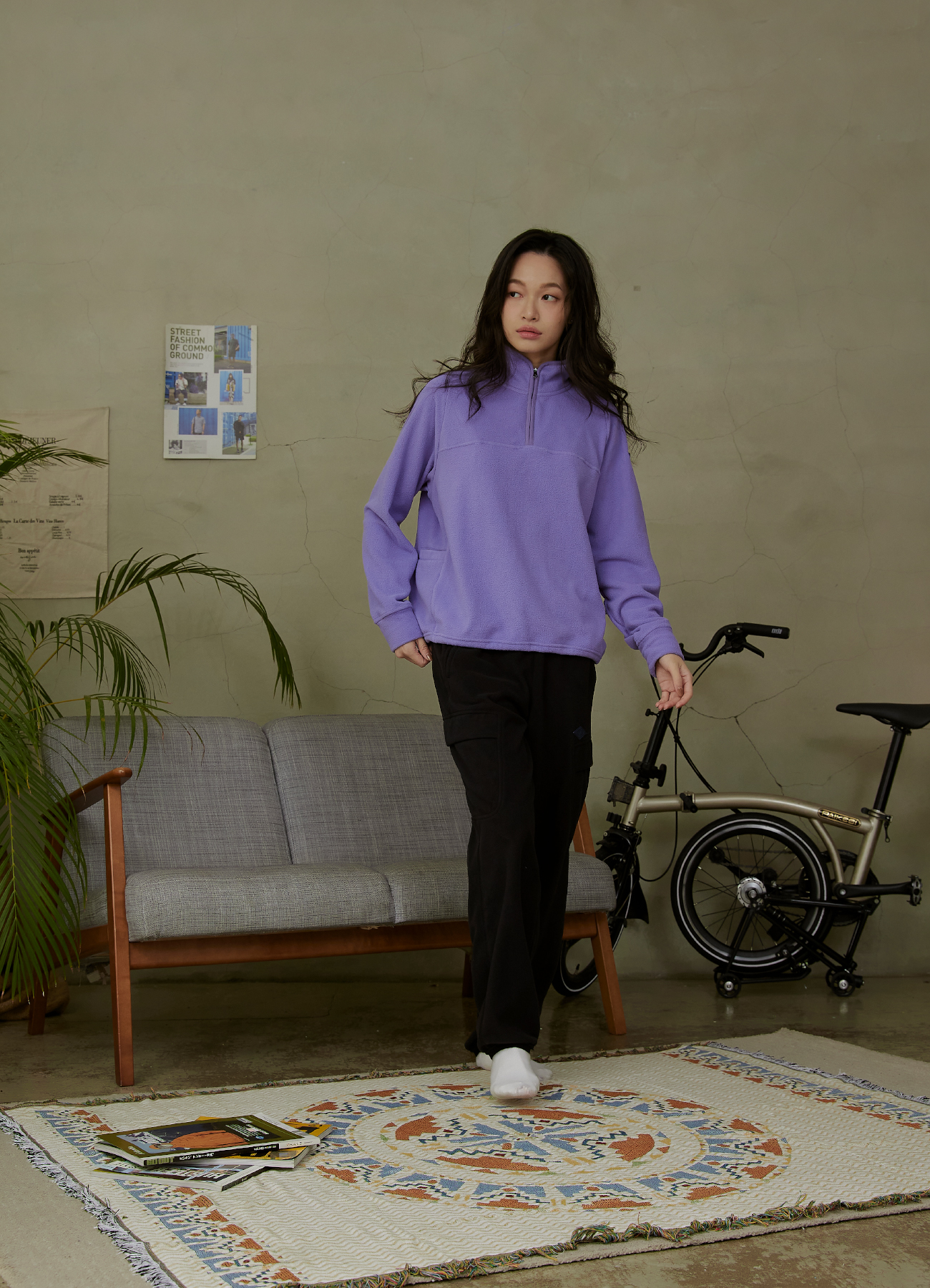 女半門襟OceanPure溫控消臭抗靜電寬鬆版保暖