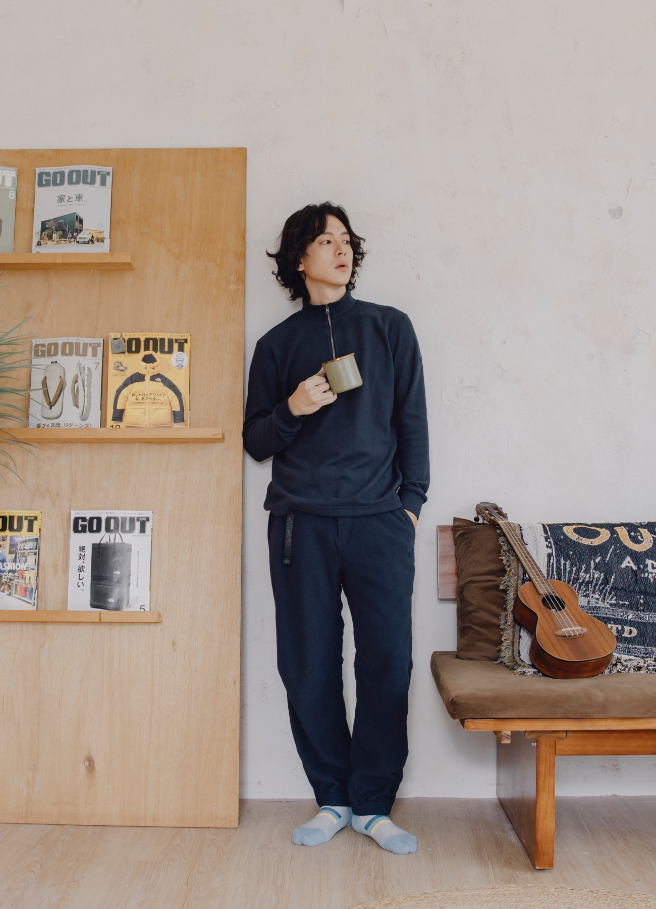 男半門襟OceanPure溫控消臭抗靜電保暖衣