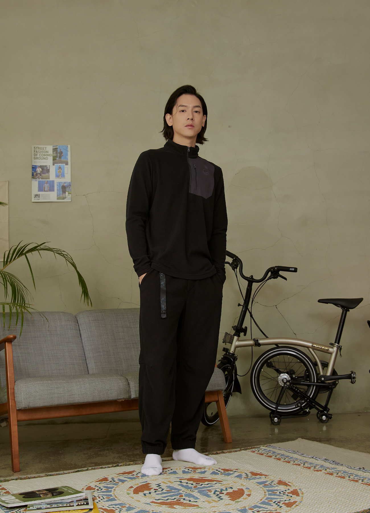 男半門襟OceanPure溫控消臭抗靜電保暖衣