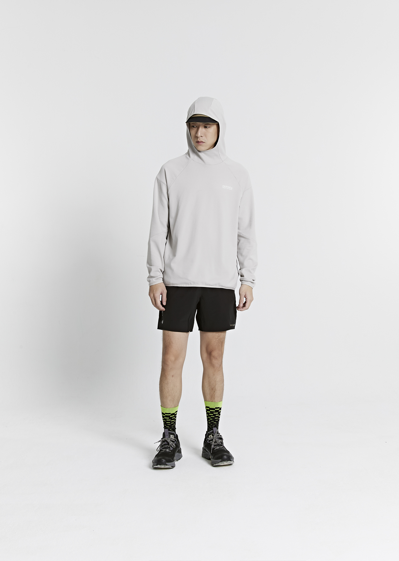 中性動態保暖快乾連帽上衣 (三色）