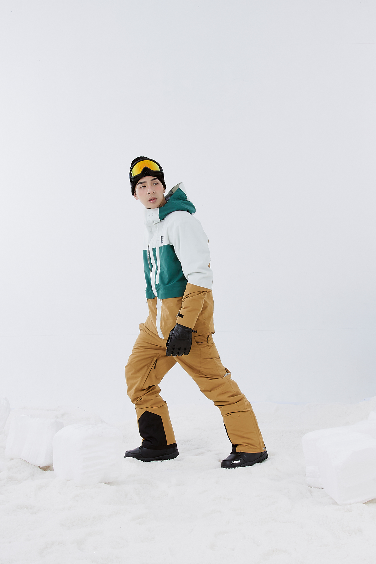 ADISI 女款 Smawarm 海洋溫控防水防風透氣雪衣 黑/綠/薰衣草紫